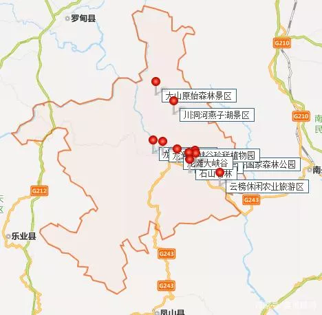 青天河游览线路图图片